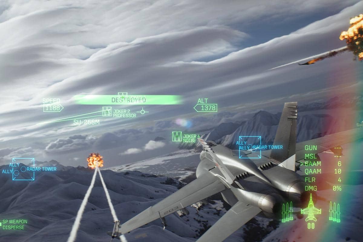 cuplikan gameplay Ace Combat 8: Wings of Theve