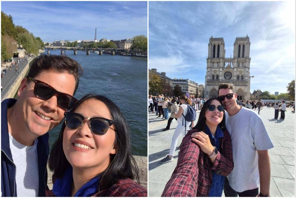 Gracia Indri Liburan Berdua bersama Suami di Paris, Romantis!