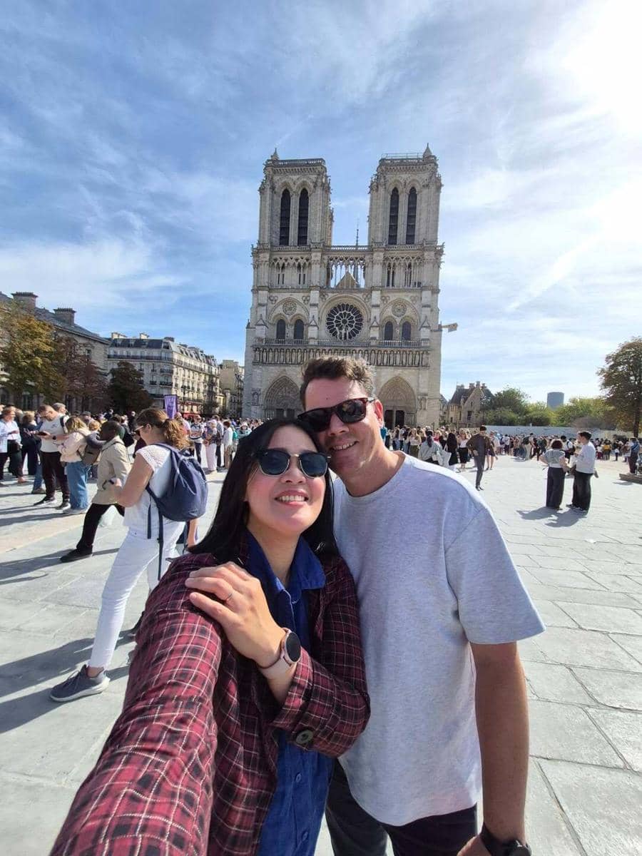 Gracia Indri liburan berdua bersama suami di Paris