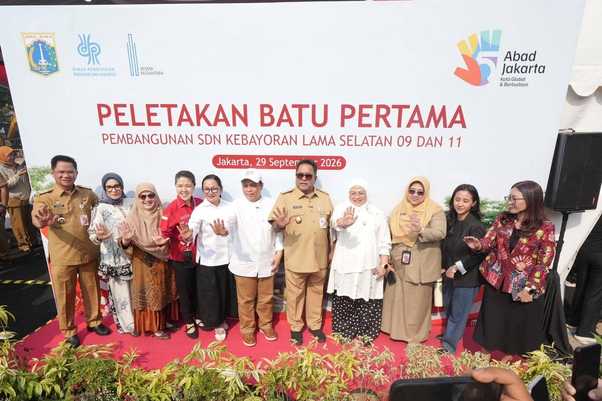Dua Tahun Roboh, Akhirnya SDN Kebayoran Lama 09 dan 11 Muali Dibangun