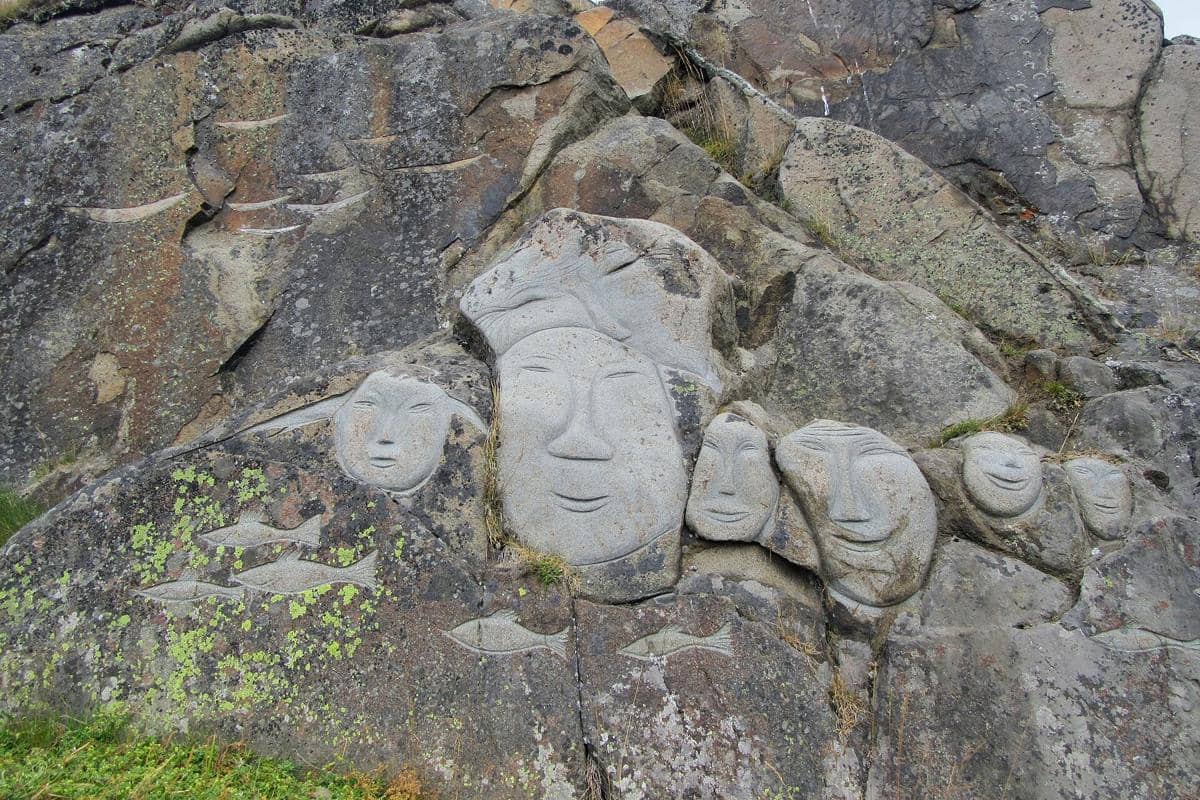 Stone and Man, Qaqortoq, Greenland