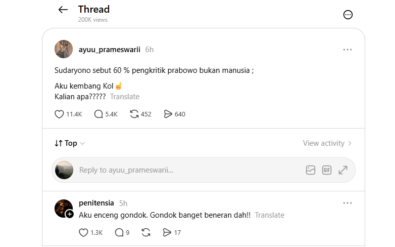 Viral Komentar Warganet soal Kepala BGN