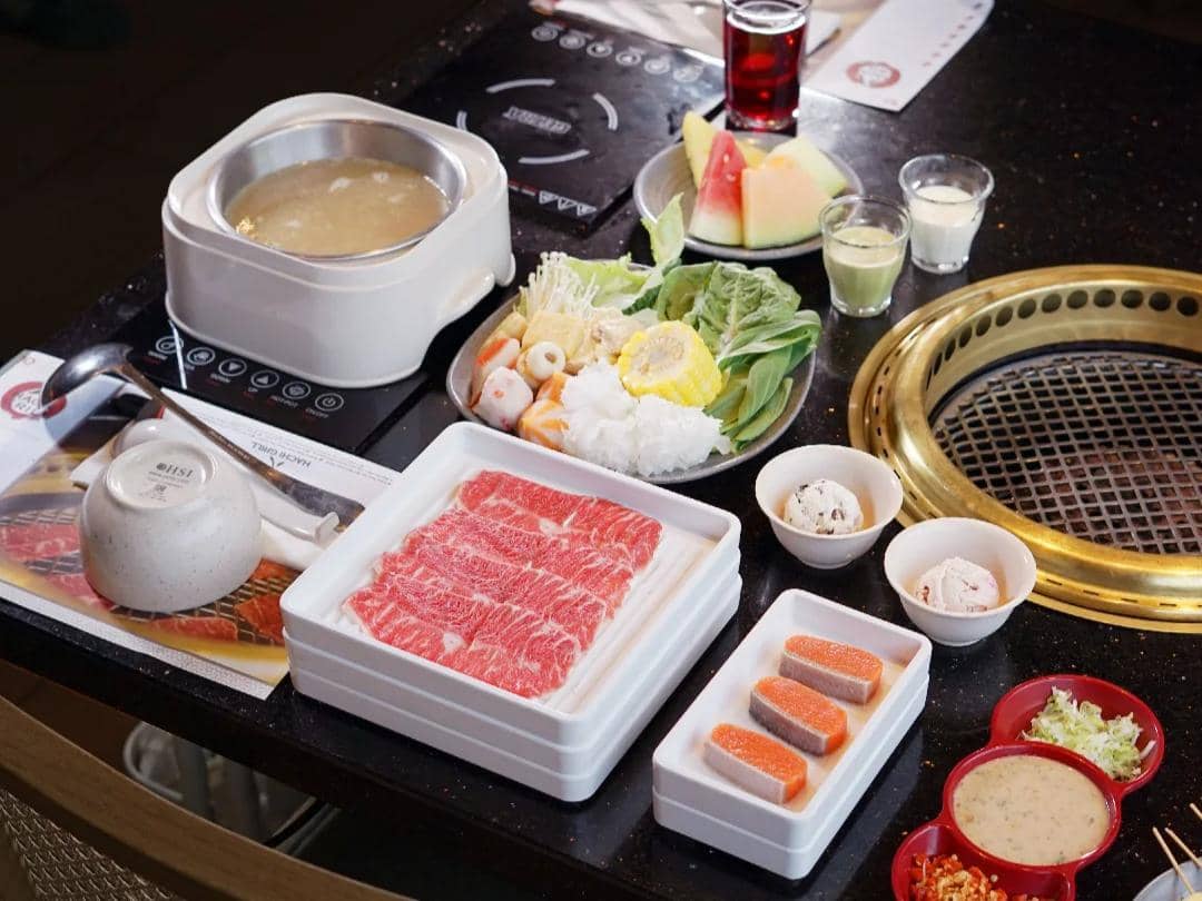 Potret satu set grill yang super lengkap di Hachi Grill Alam Sutera 