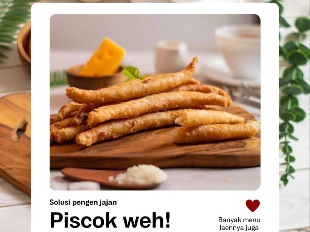 Potret sajian pisang coklat di Cemil Weh Alam Sutera 