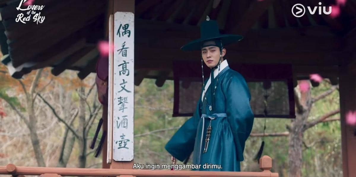 Cuplikan Ahn Hyo Seop dalam drama Korea Lovers of the Red Sky dari kanal YouTube Viu Indonesia Official.