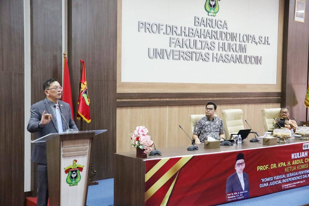 Ketua KY Bahas Penguatan Pengawasan Hakim di Fakultas Hukum Unhas