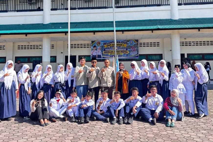 Komunitas One Voice Dilantik, SMP Harapan 3 Kukuhkan Gerakan Sekolah Aman Digital