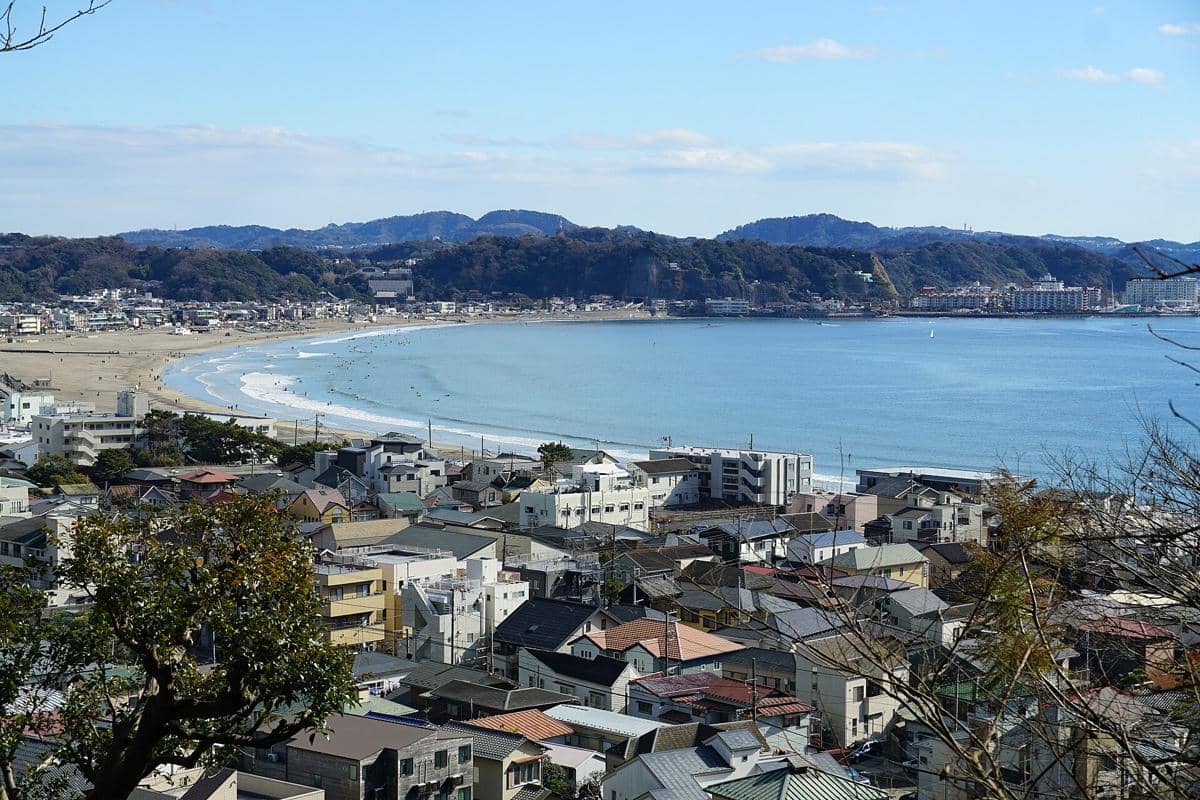 Potret kawasan Kamakura di Prefektur Kanagawa, Jepang, sebagai salah satu pilihan destinasi wisata sekunder.