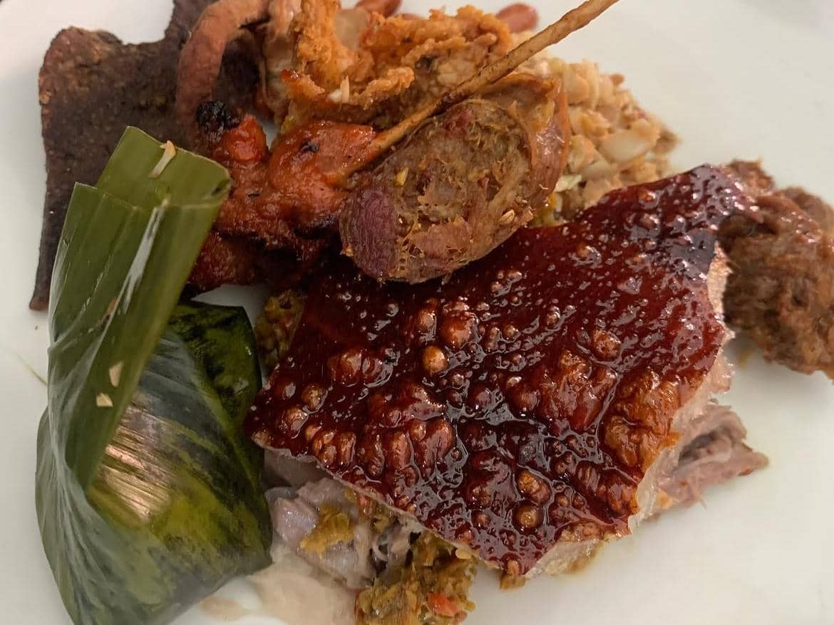 Potret menu Babi Guling Amerta Sari Sanur Bali