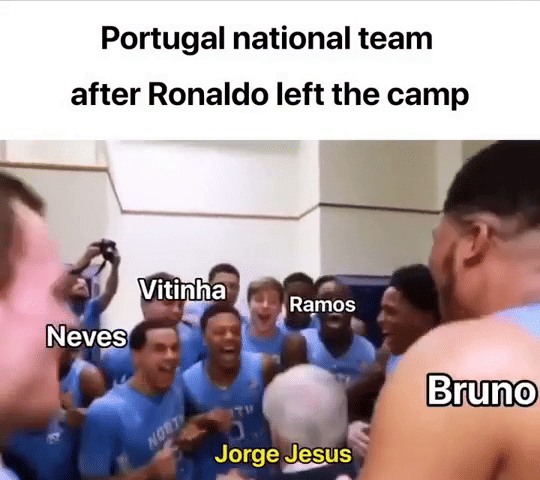meme Ronaldo tinggalkan Timnas Portugal