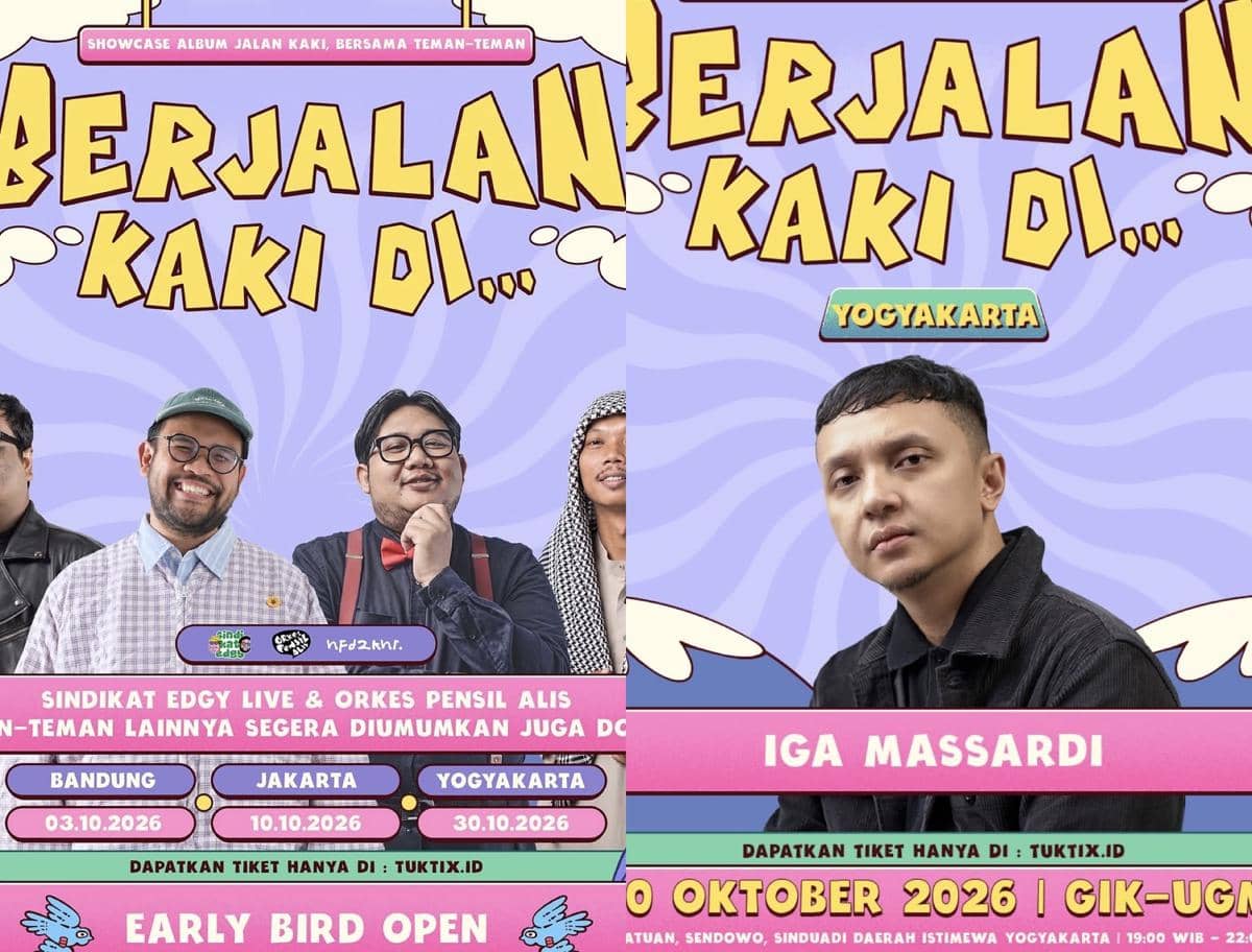Tur Showcase HFDZKHR “Berjalan Kaki” di 3 Kota: Lineup dan Harga Tiket