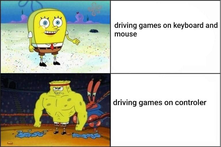meme SpongeBob tentang keyboard