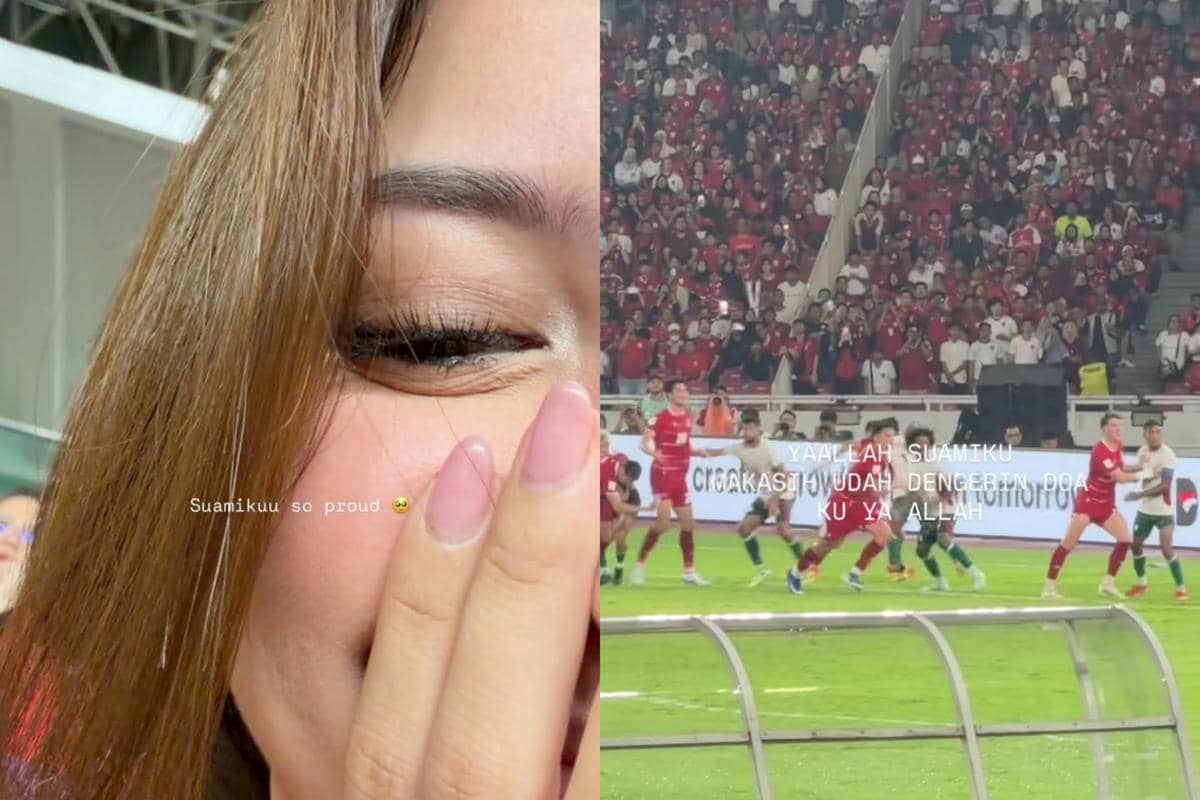Jennifer Coppen nonton pertandingan Indonesia vs Bangladesh di ASEAN Cup 2026