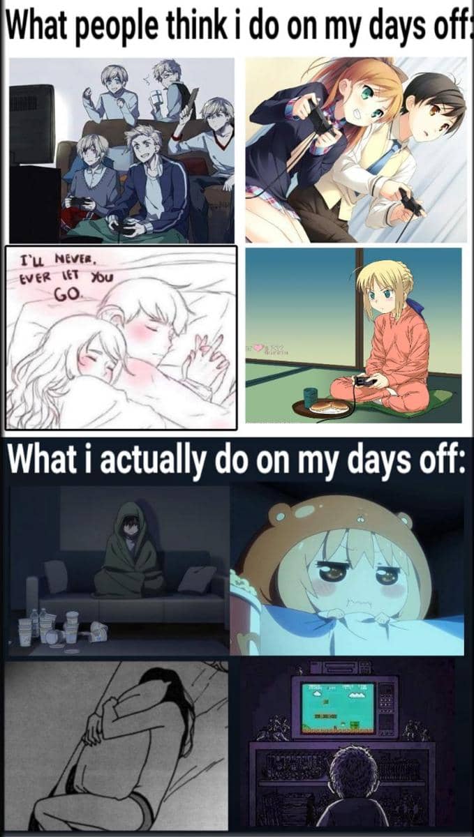 Meme anime bertema kekecewaan dengan karakter bergaya ilustrasi dan teks yang menyoroti rasa kecewa.