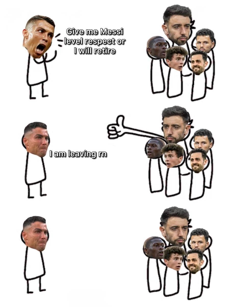 meme Ronaldo tinggalkan Timnas Portugal