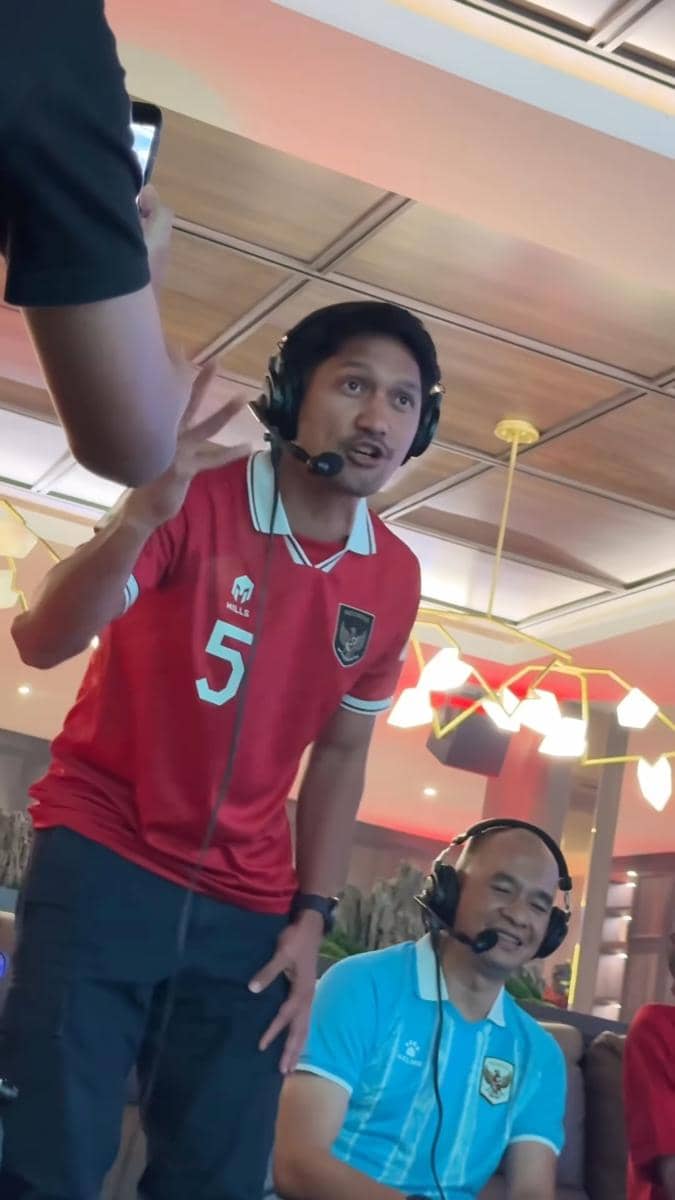 Ibnu Jamil nonton pertandingan Indonesia vs Bangladesh di ASEAN Cup 2026