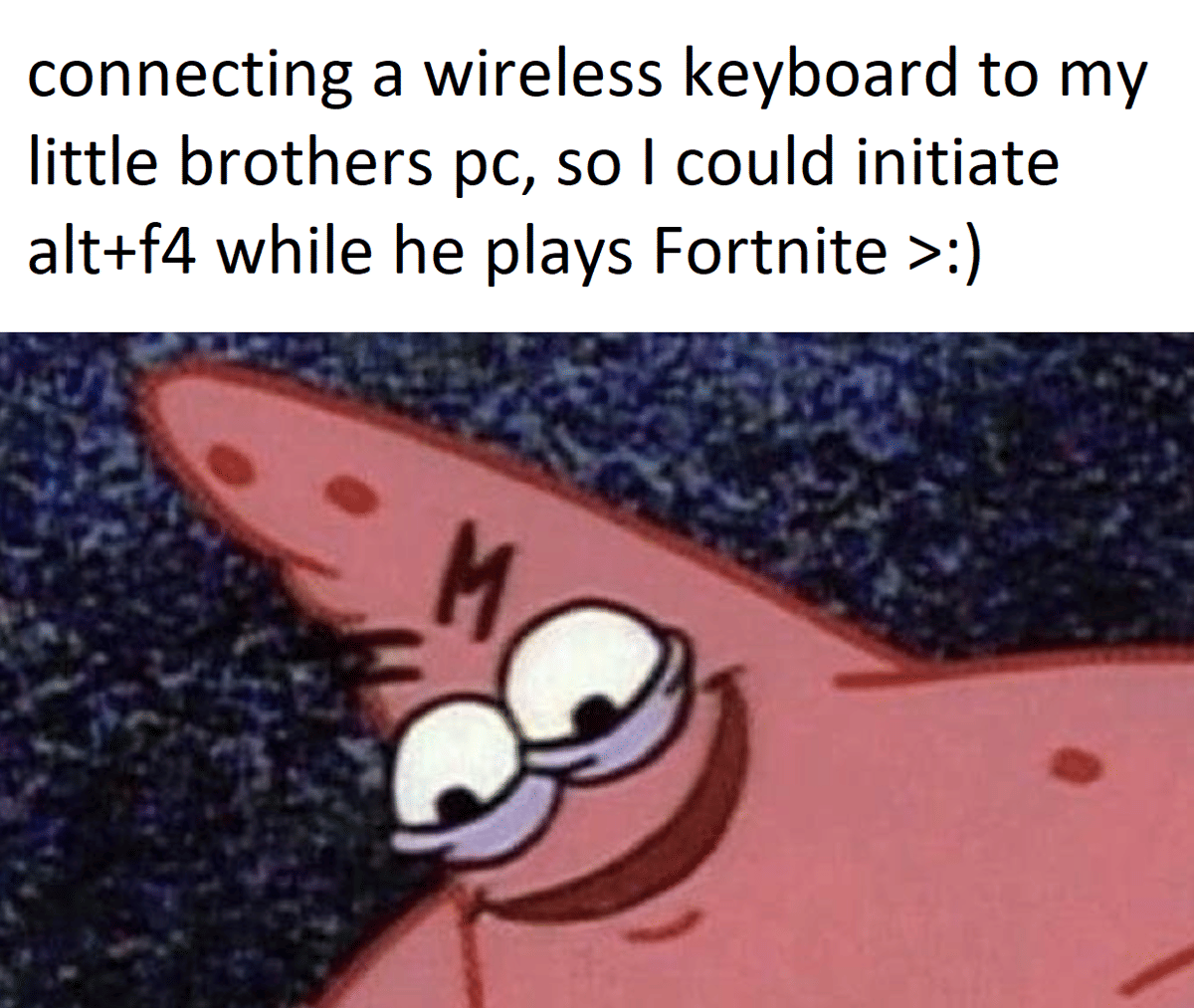 meme SpongeBob tentang keyboard
