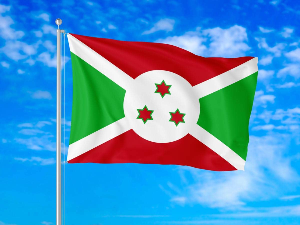 bendera Burundi.