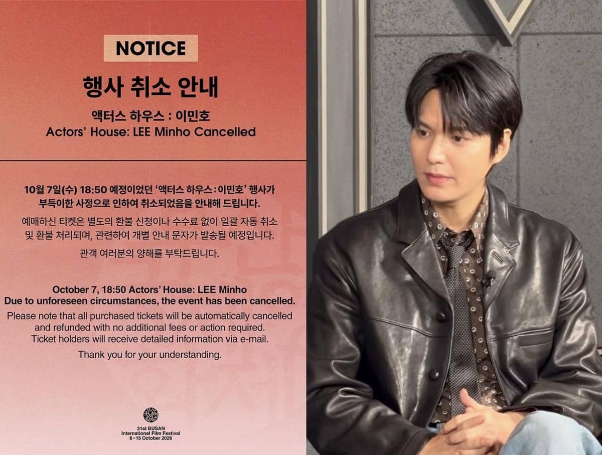 Actors’ House: Lee Minho di Busan Film Festival 2026 Dibatalkan, Kenapa?
