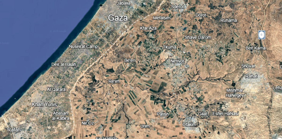 Citra satelit Gaza terbaru di Google Maps