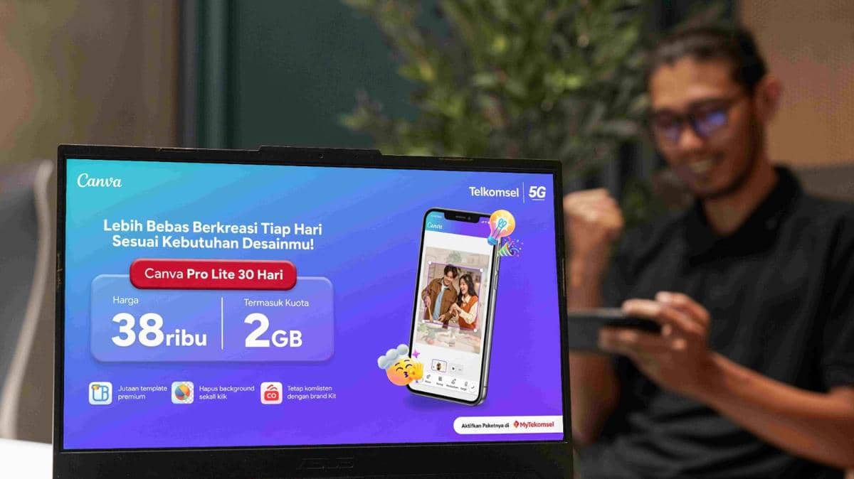 Telkomsel menghadirkan Paket Bundling Canva Pro Lite. (Dok. Telkomsel).