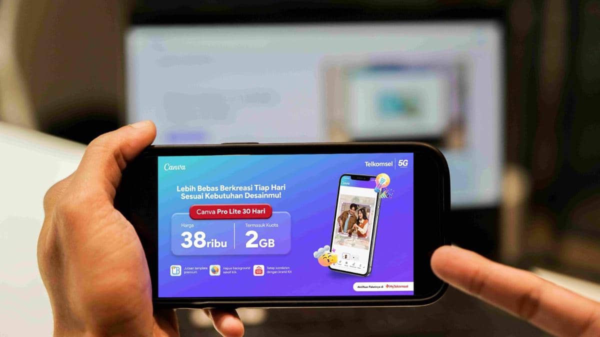 Telkomsel menghadirkan Paket Bundling Canva Pro Lite. (Dok. Telkomsel).