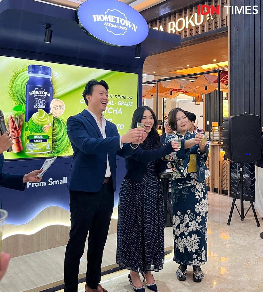 Potret peluncuruan Hometown Artisan Dairy Gelato Yogurt Matcha, Kota Kasablanka, Jakarta Selatan 