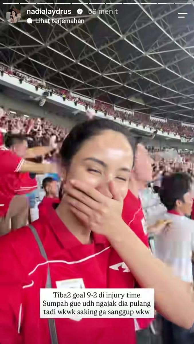 Reaksi artis Indonesia untuk kemenangan Indonesia atas Bangladesh di FIFA ASEAN Cup 2026