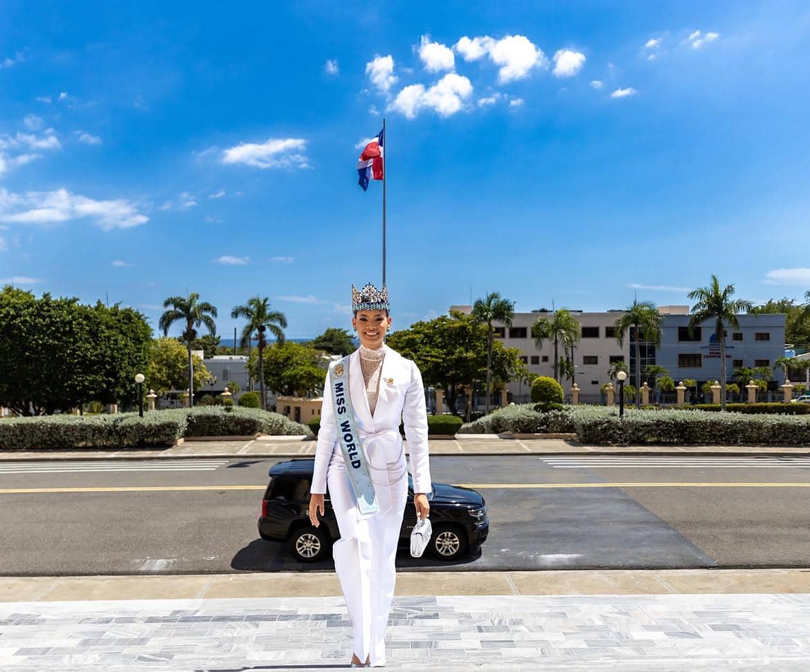 Potret Pertemuan Miss World 2026 dengan Presiden Republik Dominika
