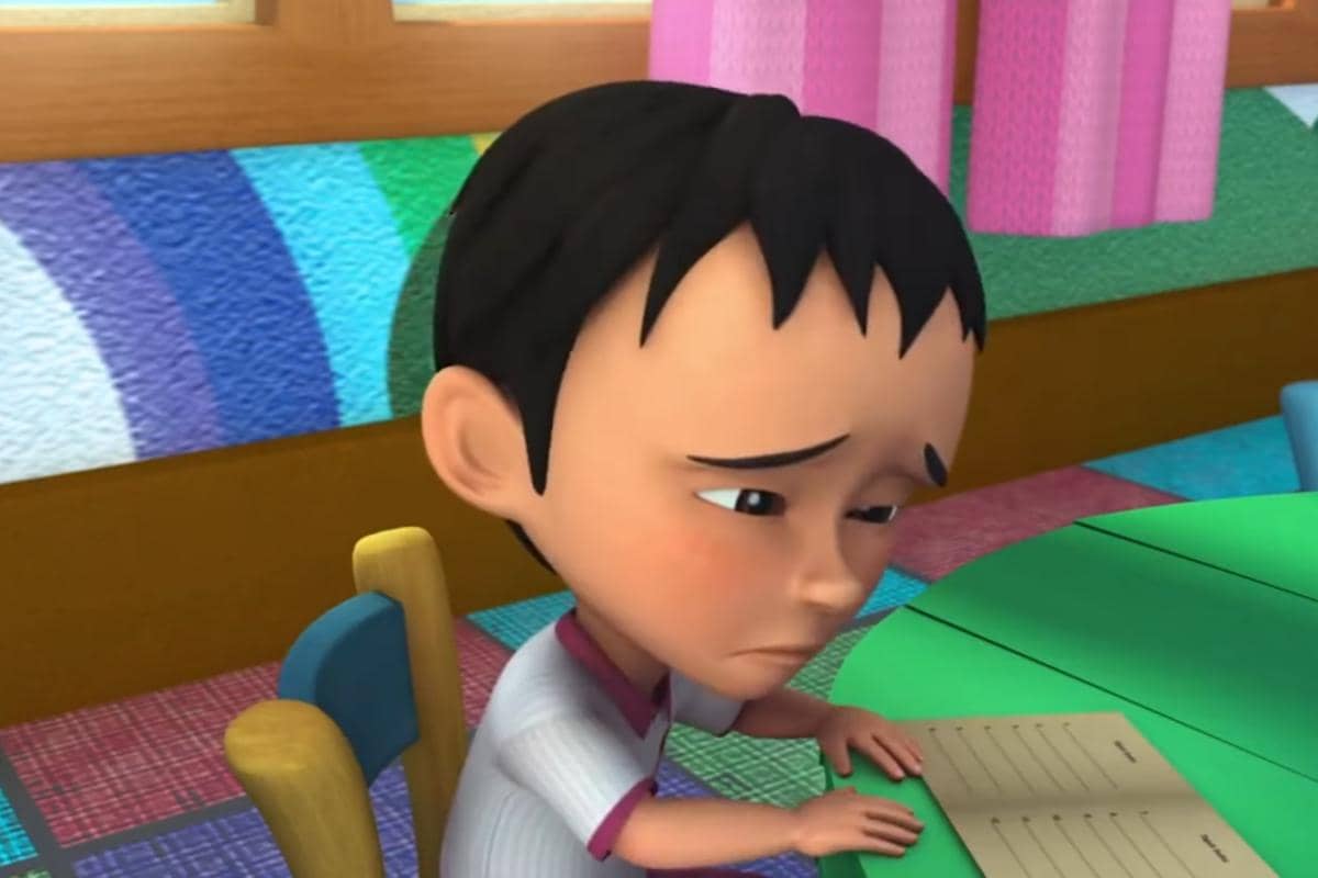 cuplikan Upin & Ipin episode Jambatan Ilmu