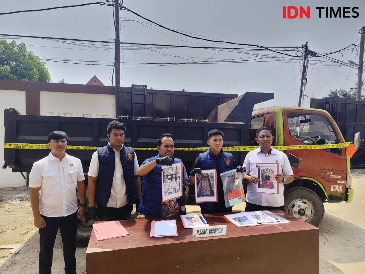 Barang bukti yang diamankan Polres Bandar Lampung. (IDN Times/Muhaimin)