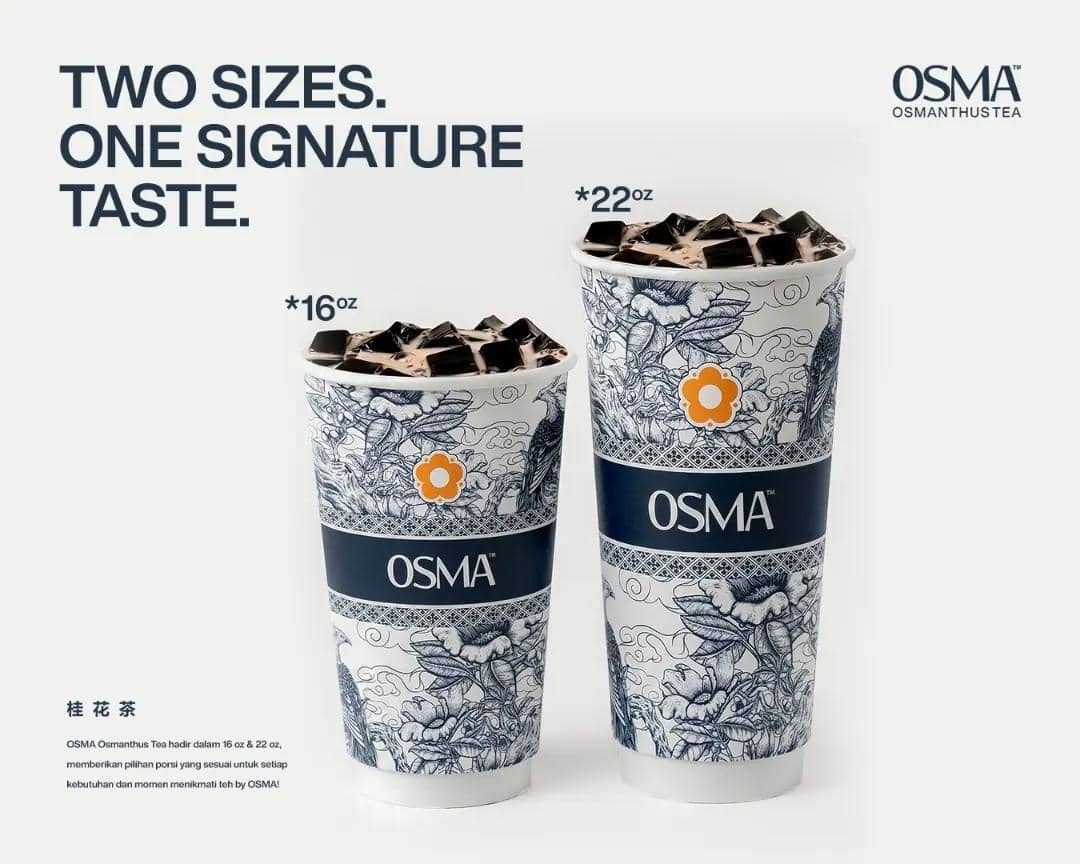 menu OSMA Osmanthus Tea