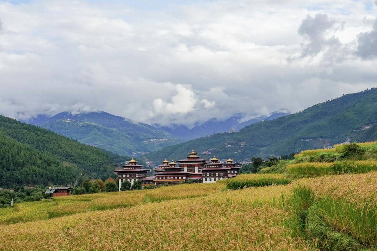 ilustrasi salah satu sudut kota Thimphu, Bhutan