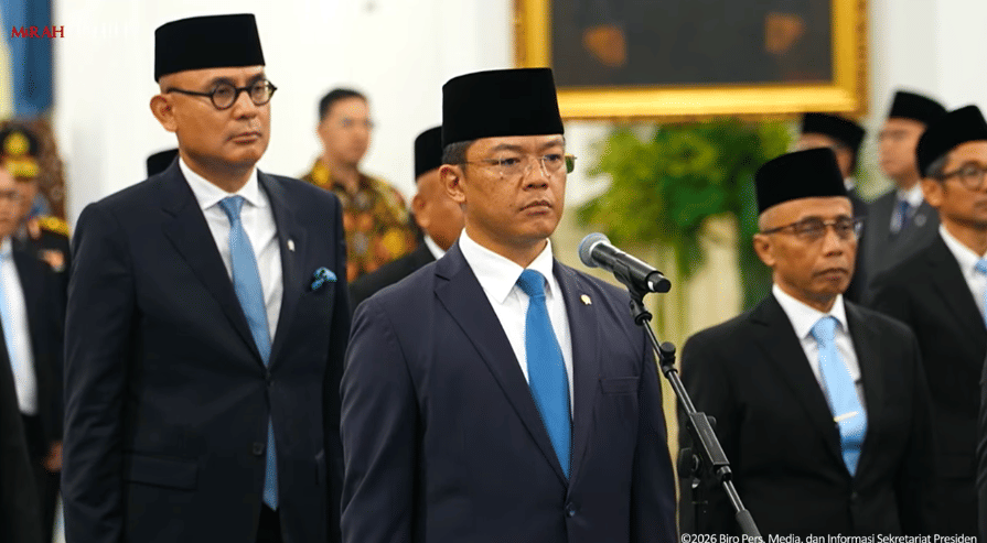 Pelantikan Sugiono sebagi Menko PMK di Istana Merdeka pada Kamis, 1 Oktober 2026. (Youtube/Sekretariat Presiden)