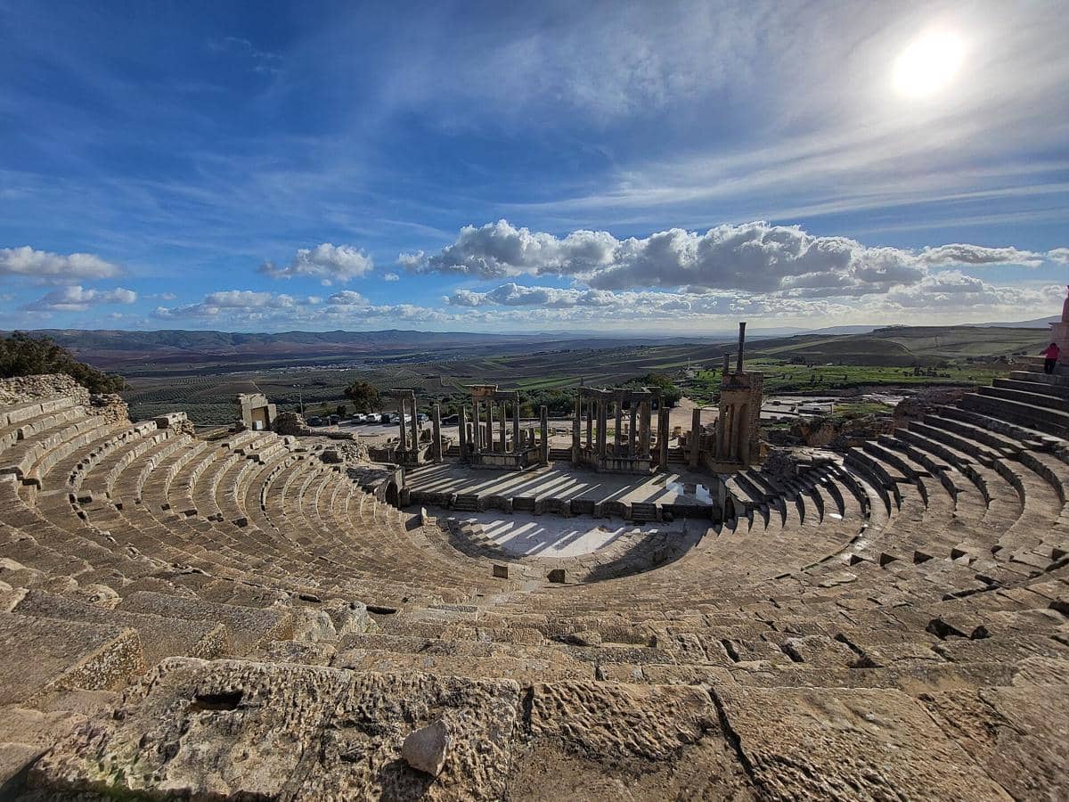 Potret Teater Romawi Dougga