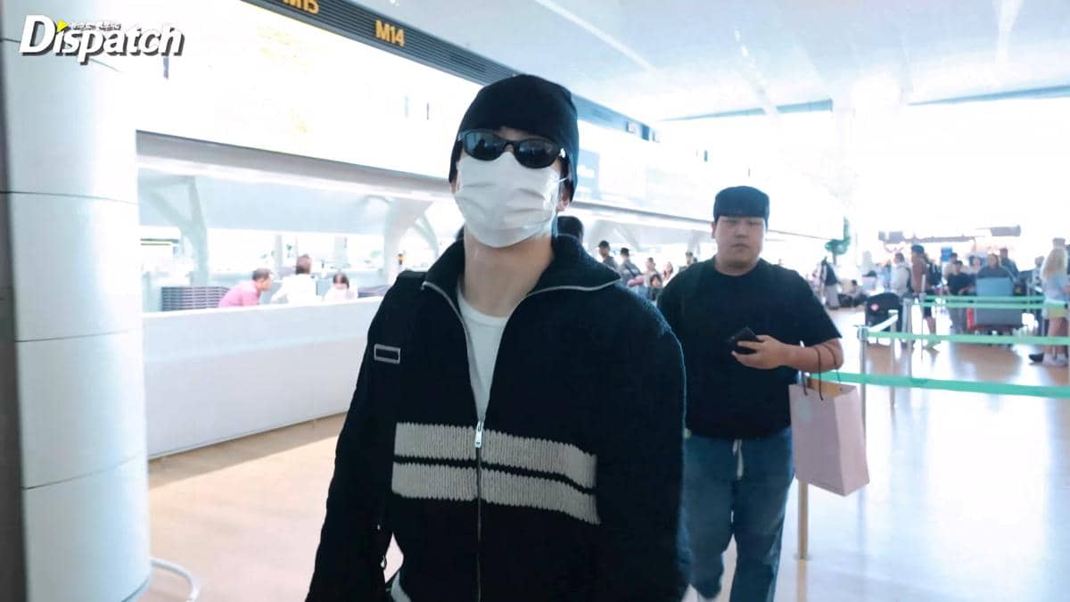 Jaehyun NCT 127 di Bandara Incheon OTW ke Indonesia