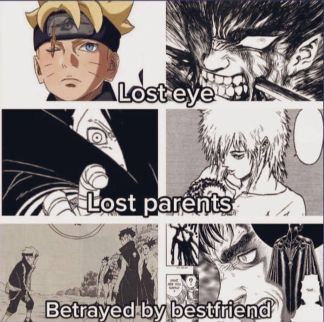 meme Naruto tentang pengkhianatan