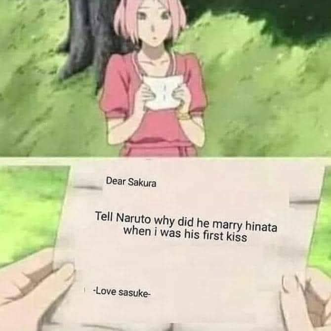 meme Naruto tentang pengkhianatan