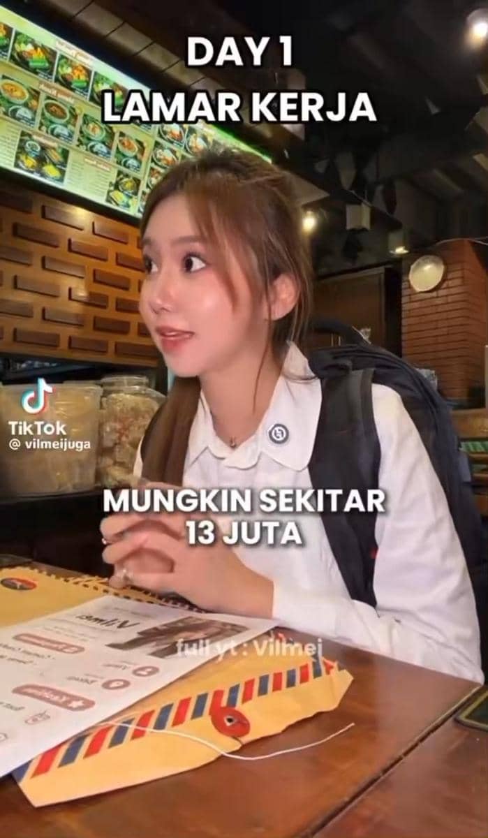 Potret Vilmei, kreator TikTok dengan akun @vilmeijuga, dalam unggahan yang dikaitkan dengan profilnya.