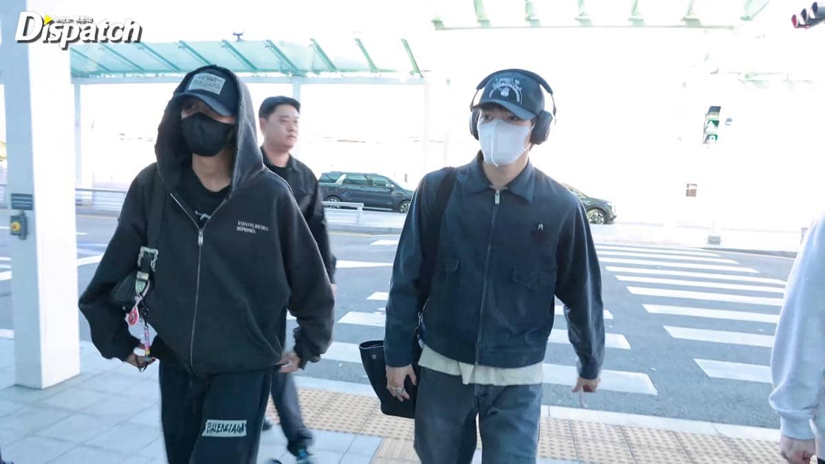 Haechan dan Taeyong NCT 127 di Bandara Incheon OTW ke Indonesia