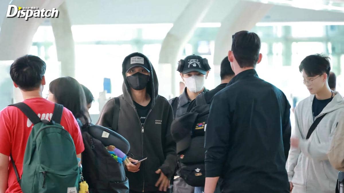 Haechan dan Taeyong NCT 127 di Bandara Incheon OTW ke Indonesia