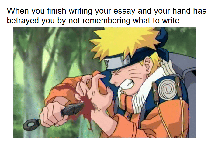 meme Naruto tentang pengkhianatan