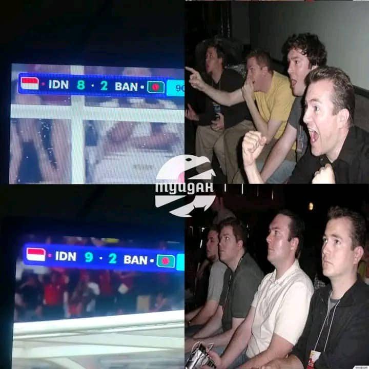 Meme bertema Timnas Indonesia tentang kelolosan ke final FIFA ASEAN Cup 2026, dikutip dari akun X gimmehugplease.