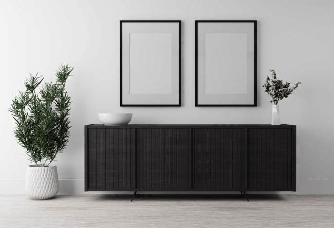 ilustrasi storage berwarna hitam