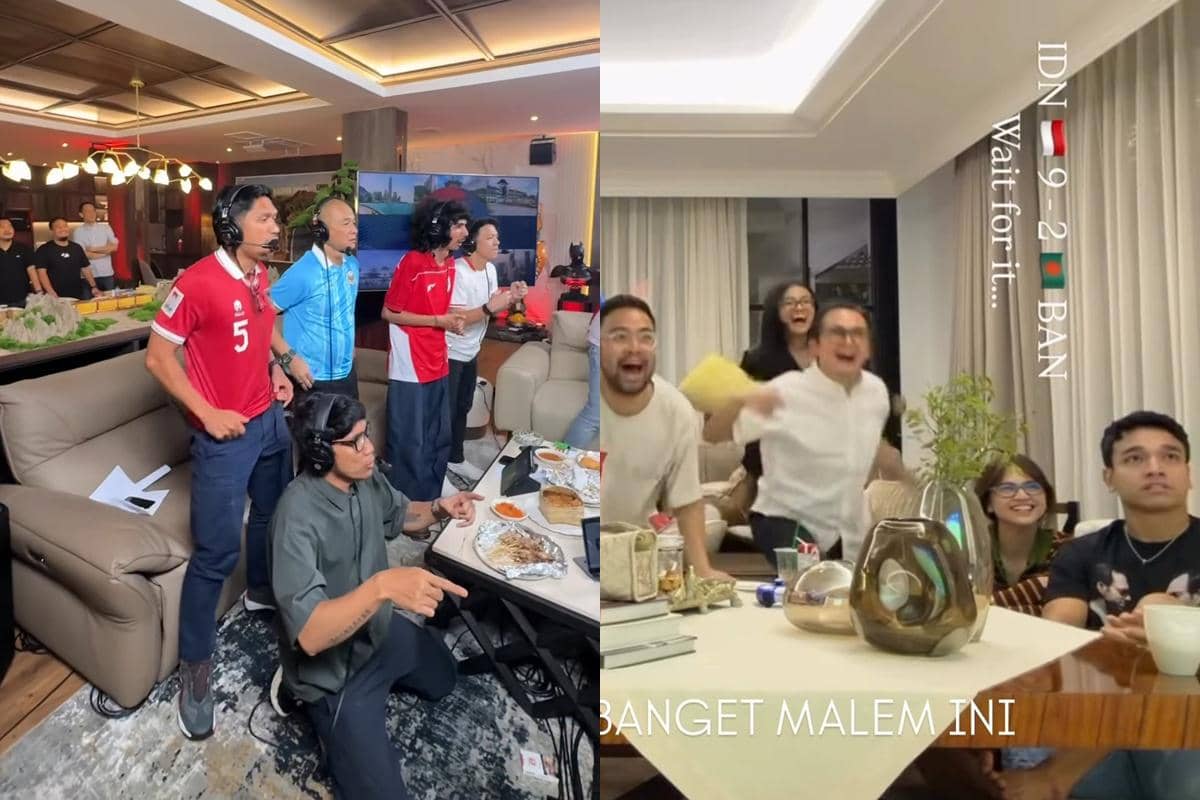 Momen Artis Nobar Timnas Indonesia vs Bangladesh, Heboh Rayakan Kemenangan