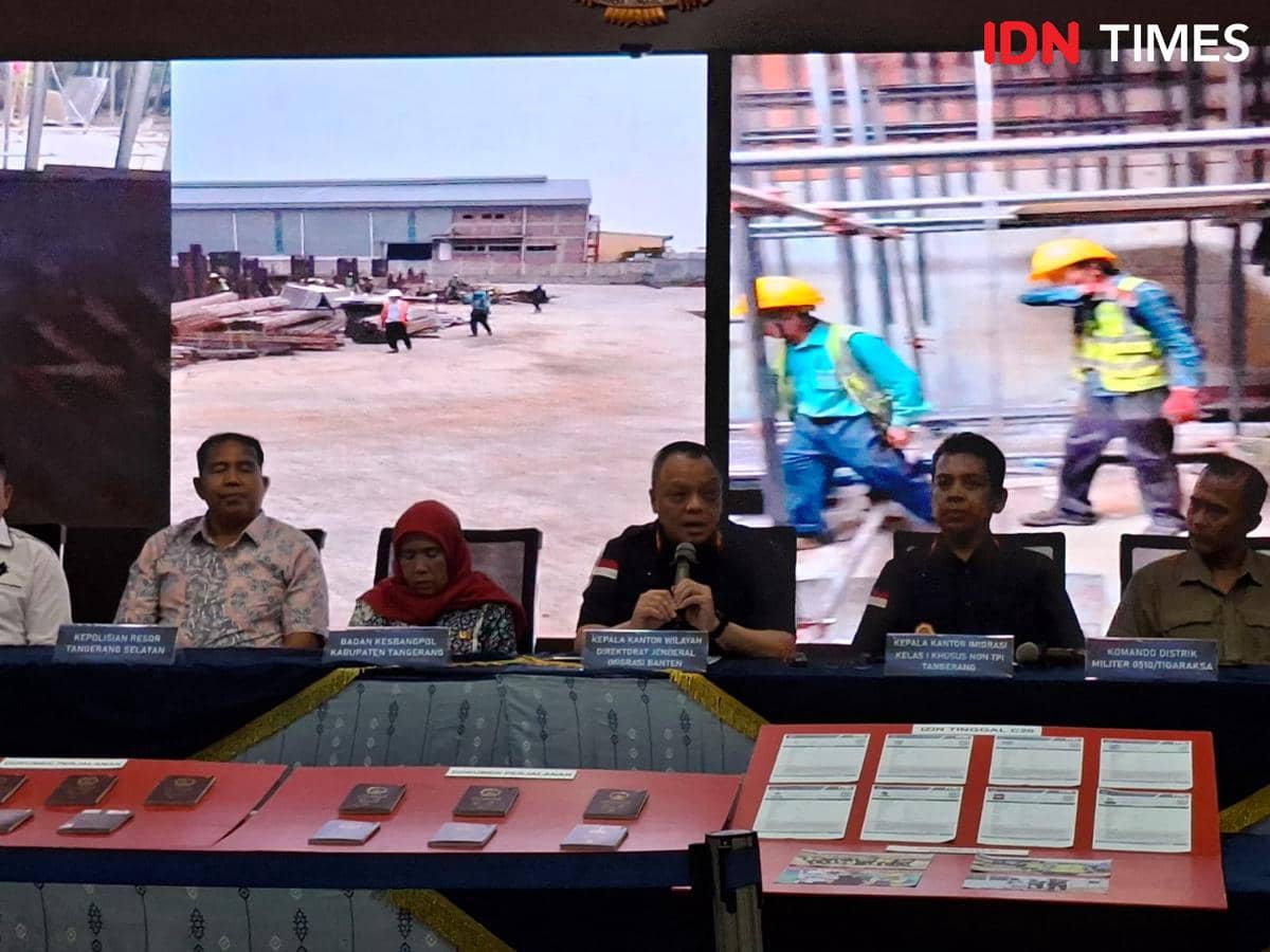 Jadi Kuli Proyek di Tangerang, 13 WN Tiongkok Diamankan Petugas