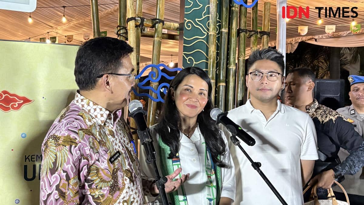Tirza Munusamy, Chief of Public Affairs Grab Indonesia, Program Kota Masa Depan #BeraniDigital (Dok: IDN Times/Cantika Lutfiah)