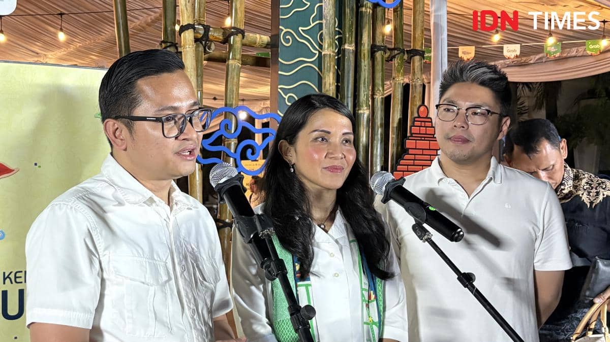 Tirza Munusamy, Chief of Public Affairs Grab Indonesia, Program Kota Masa Depan #BeraniDigital (Dok: IDN Times/Cantika Lutfiah)