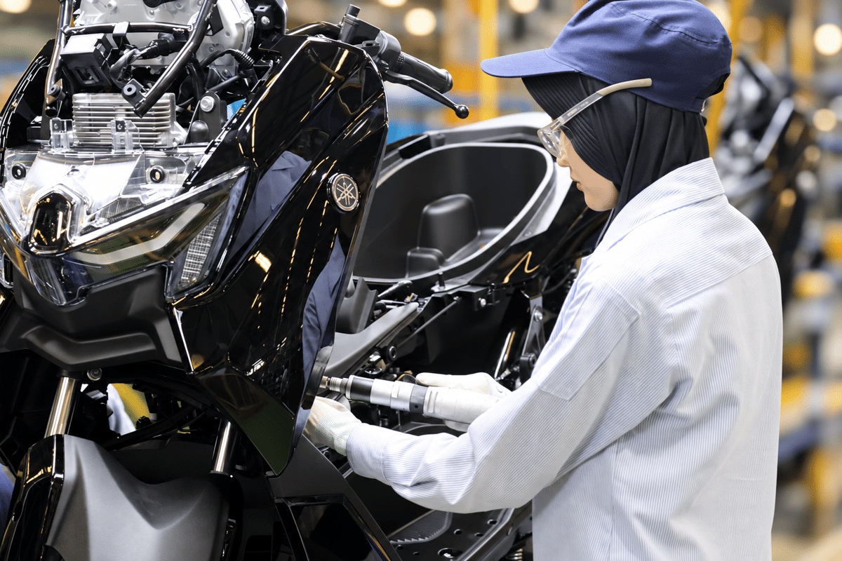Intip Pabrik Yamaha Pulo Gadung, Motor Ekspor Dibuat di Indonesia