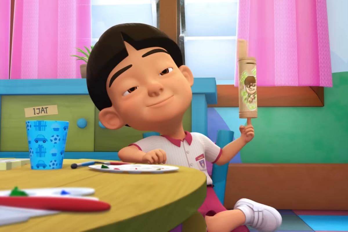 Mail, karakter Upin & Ipin yang rajin menabung 